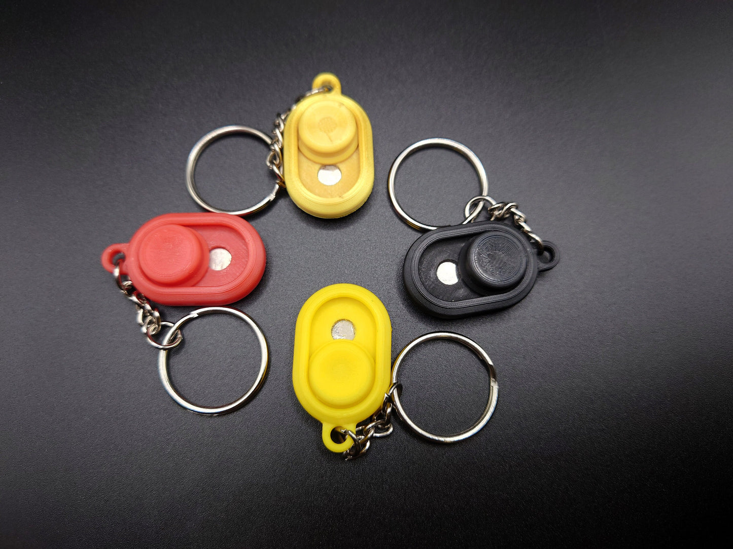 3D Printed Magnetic Thumb Fidget Keychain