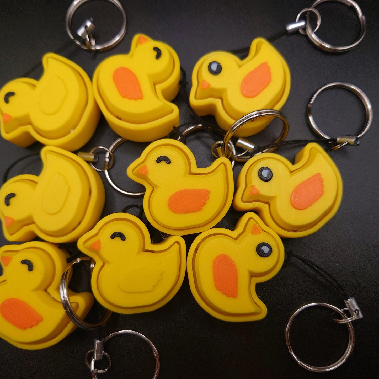 Clicky Duck Fidget Toy Keychain