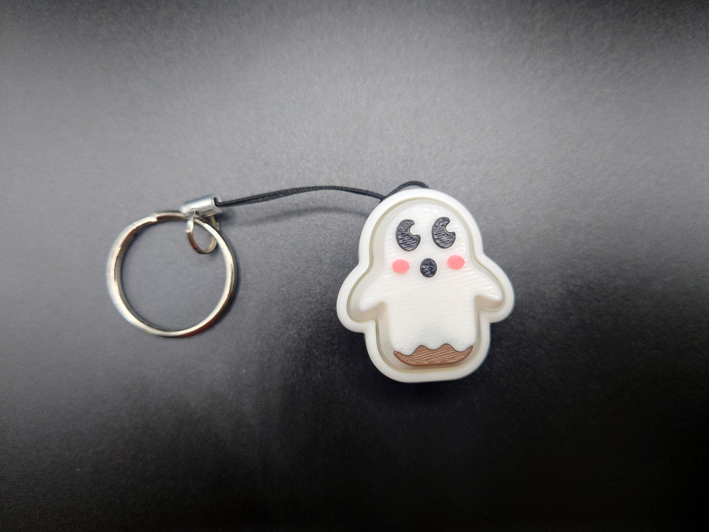 Clicky Ghost Popsicle fidget toy - 3D Printed Keyboard switch Fidget Keyring Without Stick 2.