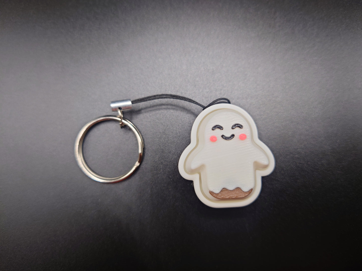 Clicky Ghost Popsicle fidget toy - 3D Printed Keyboard switch Fidget Keyring Without Stick 4.