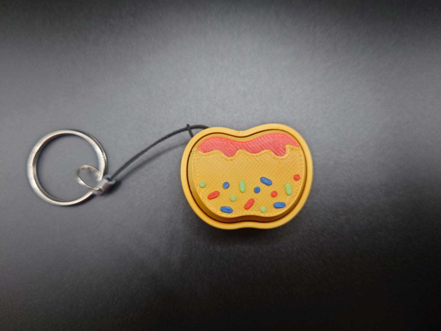 Clicky Toffee Apple Toy - 3D Printed Keyboard switch Fidget Keyring Candy Apple