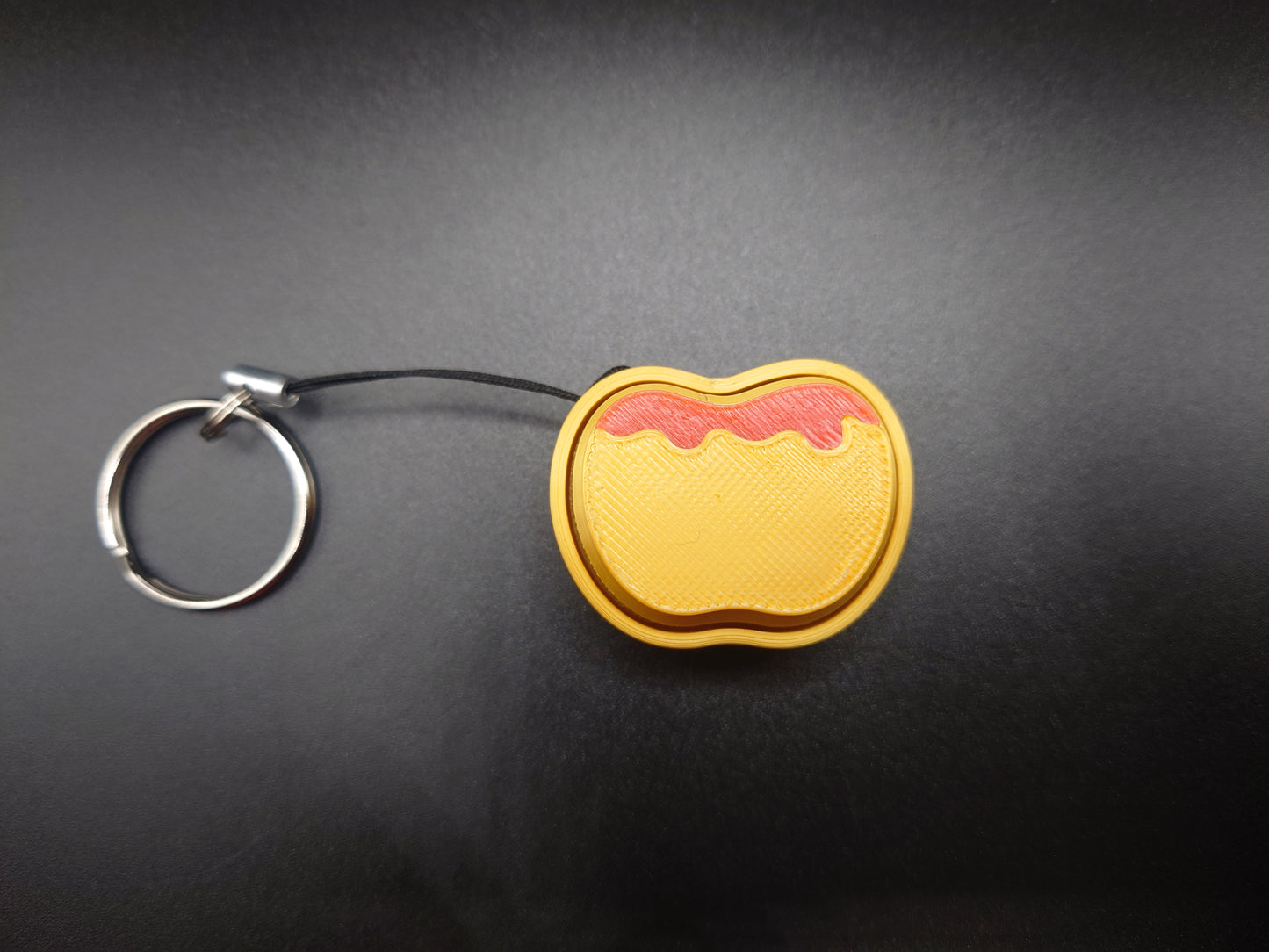 Clicky Toffee Apple Toy - 3D Printed Keyboard switch Fidget Keyring Candy Apple 5.