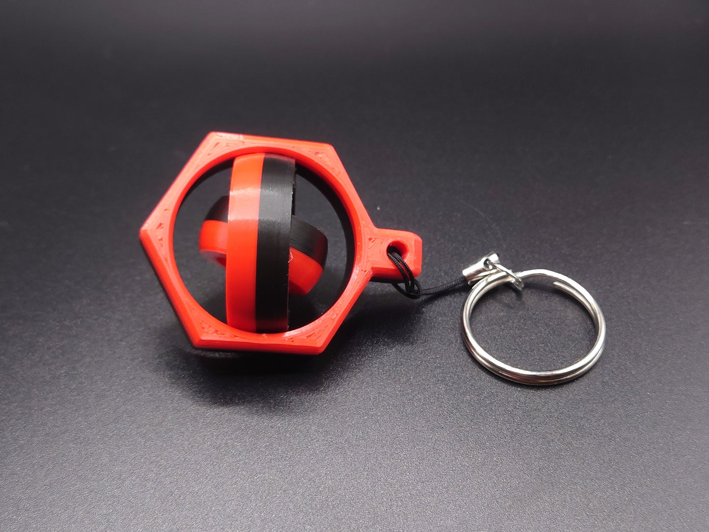 Hexagon Spinner Keychain - Fun Fidget Toy on the Go