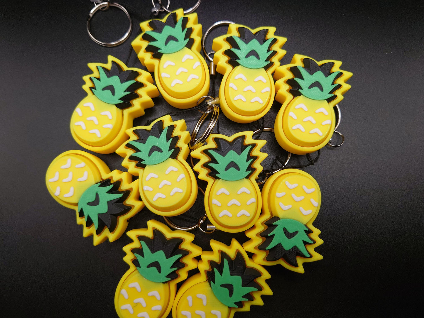 Pineapple Fidget EDC Anxiety Aid Keyring Clicker