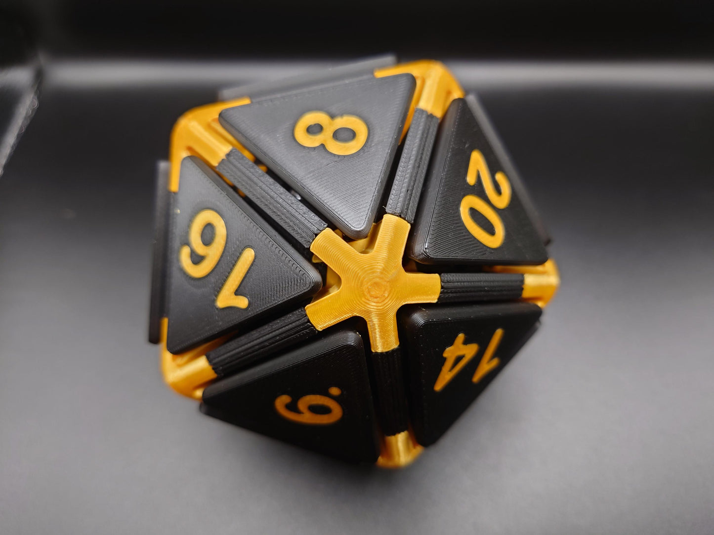 D20 Dice 3d Printed fidget Clicker, DND Die Keyboard Switch Desk Toy