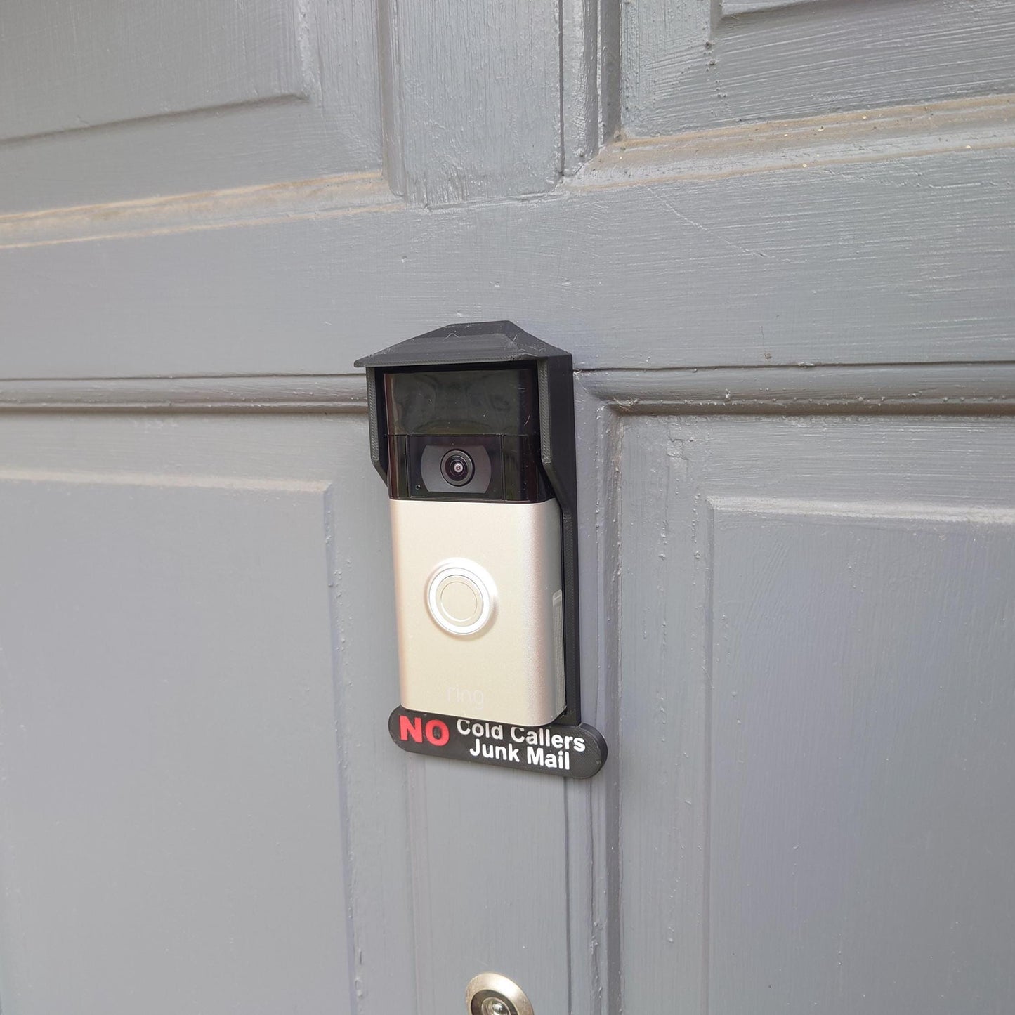 Clip on Rain & Sun Cover For Ring 2nd Generation Doorbell No Cold Callers, No Junk Mail