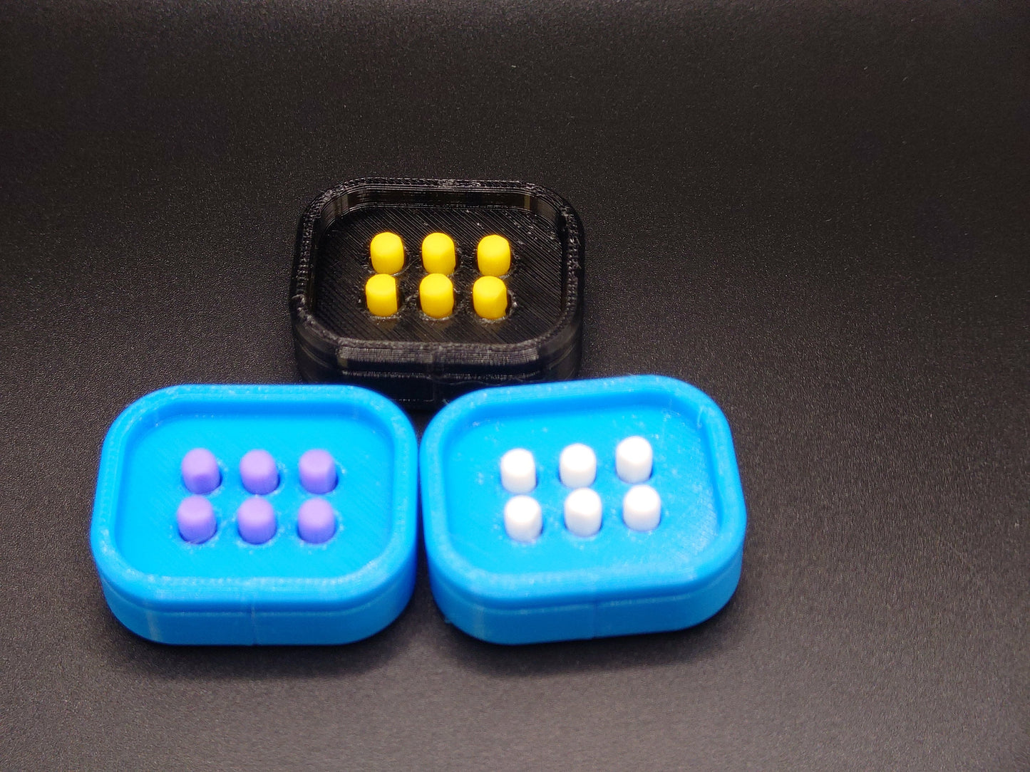 3D Printed Braille Training Cell Learn Braille easily - Sensory Toy