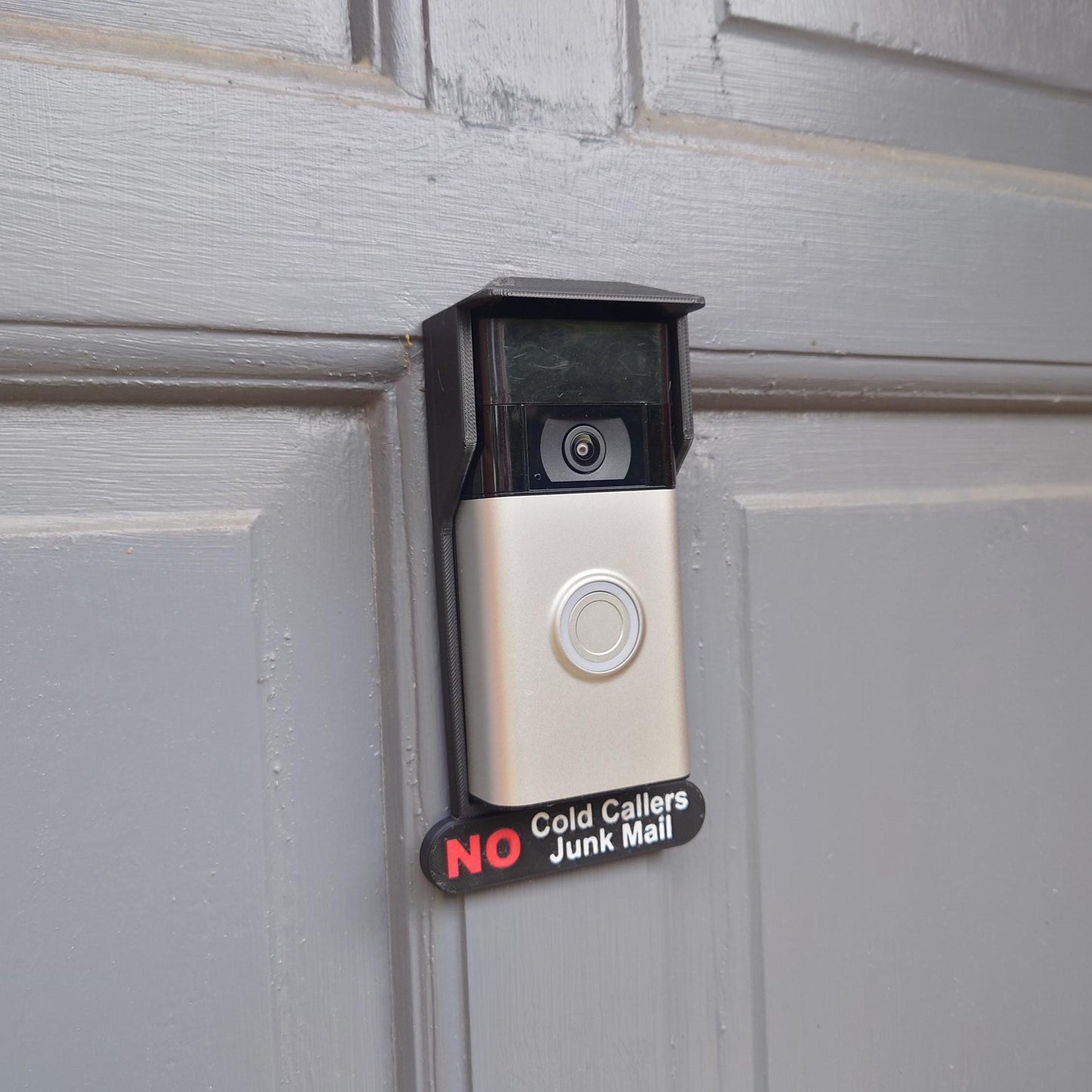 Clip on Rain & Sun Cover For Ring 2nd Generation Doorbell No Cold Callers, No Junk Mail