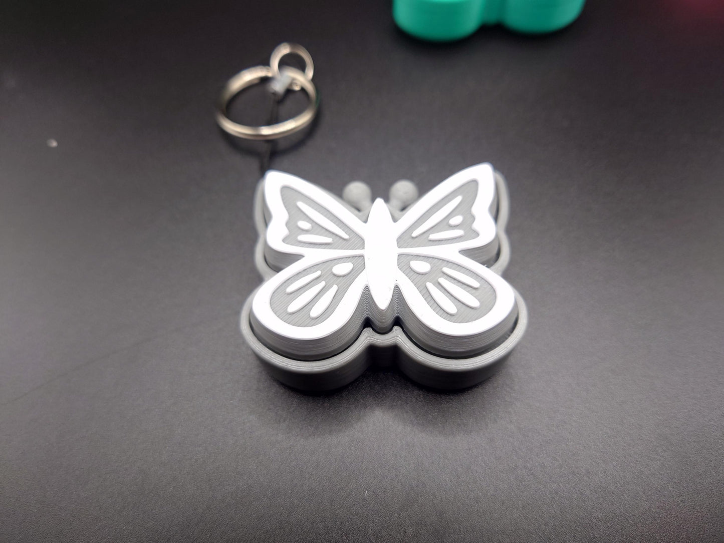 Butterfly Fidget EDC Anxiety Aid Clicky Flutterby Keyring Clicker