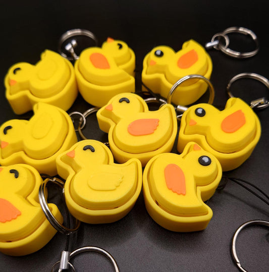 Clicky Duck Fidget Toy Keychain