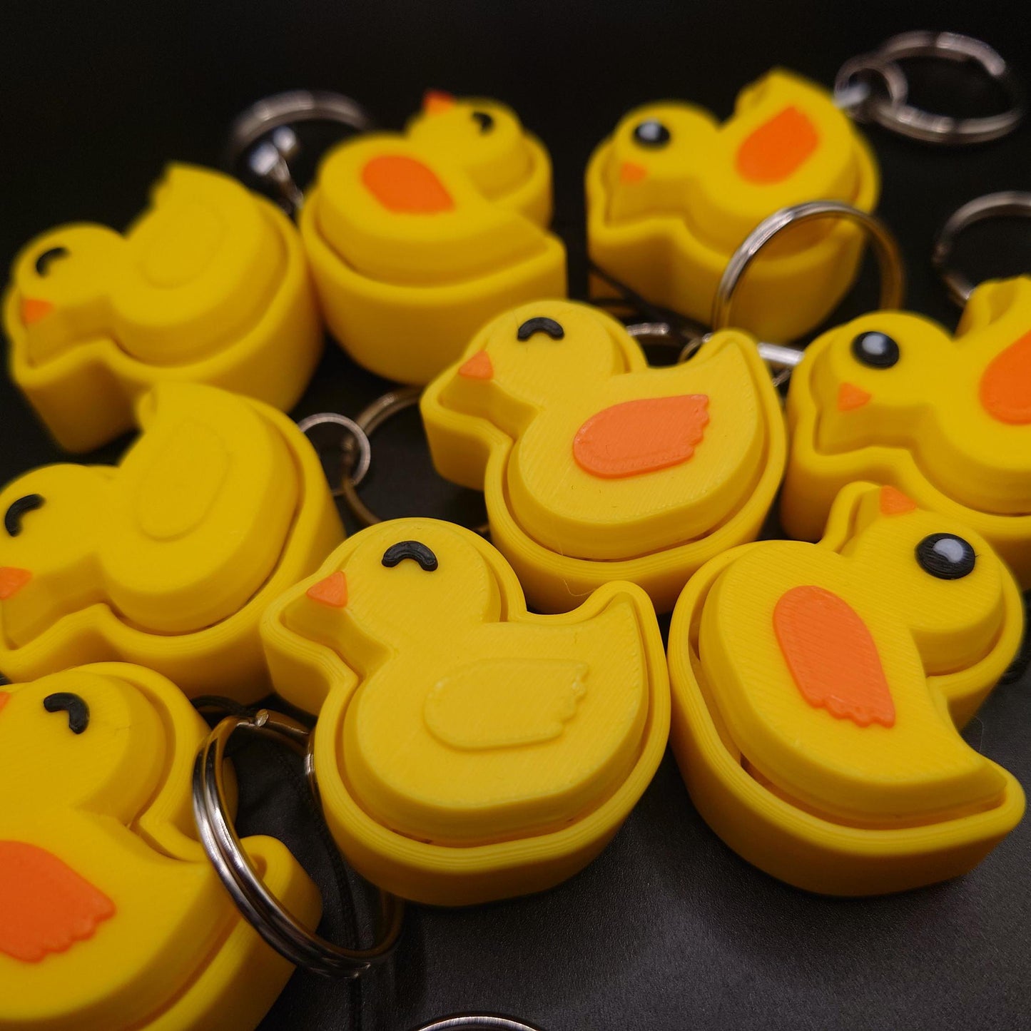 Clicky Duck Fidget Toy Keychain
