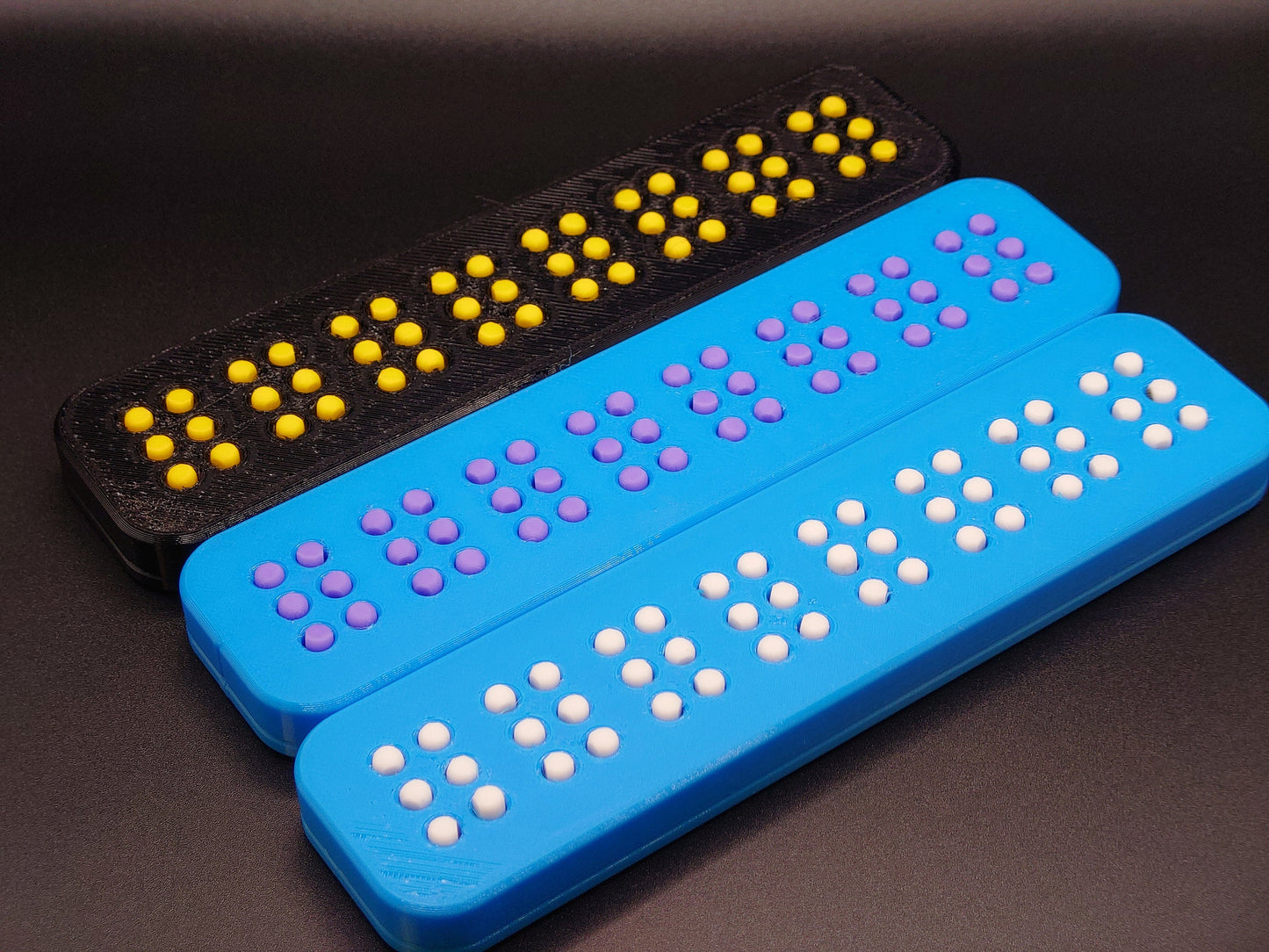 3D Printed Braille Training 8 Cell Learn Braille easily - Sensory Toy