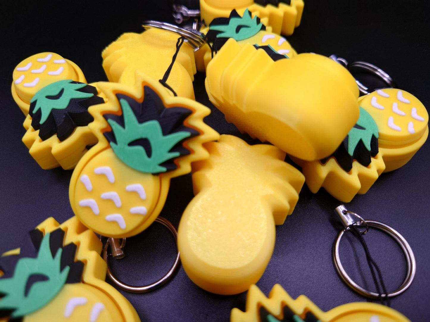 Pineapple Fidget EDC Anxiety Aid Keyring Clicker