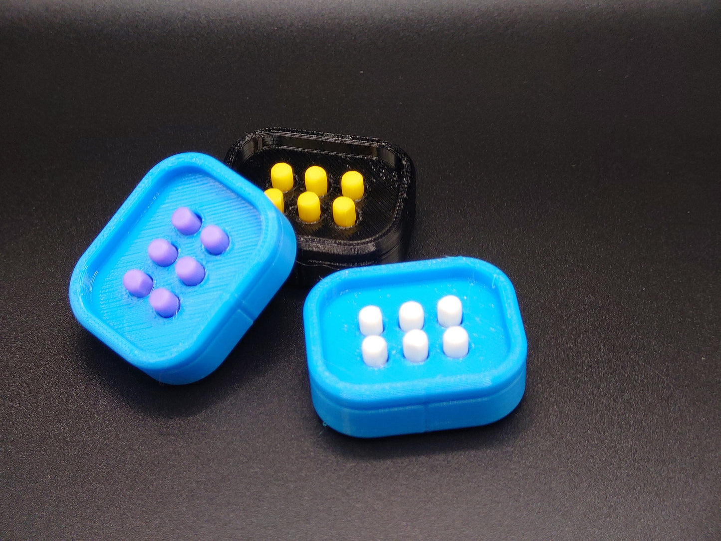 3D Printed Braille Training Cell Learn Braille easily - Sensory Toy