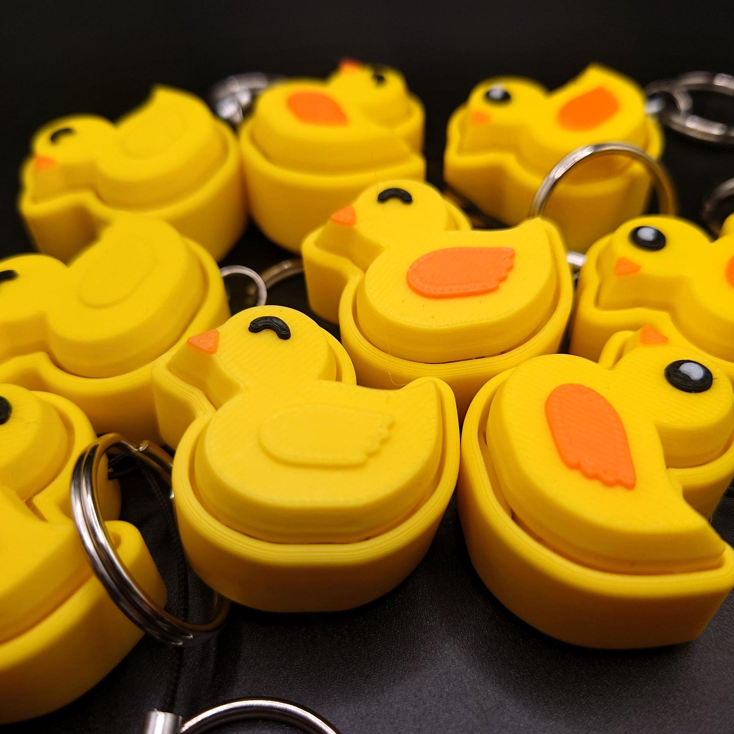 Clicky Duck Fidget Toy Keychain