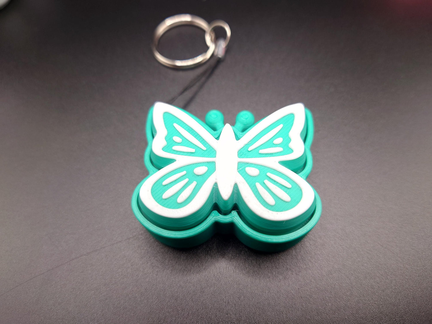 Butterfly Fidget EDC Anxiety Aid Clicky Flutterby Keyring Clicker