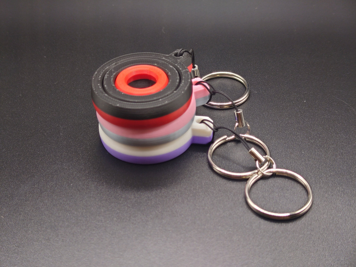 Fidget Circle Gyro Keyring - Keep Your Hands Busy!