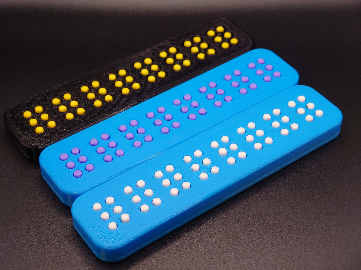 3D Printed Braille Training 8 Cell Learn Braille easily - Sensory Toy