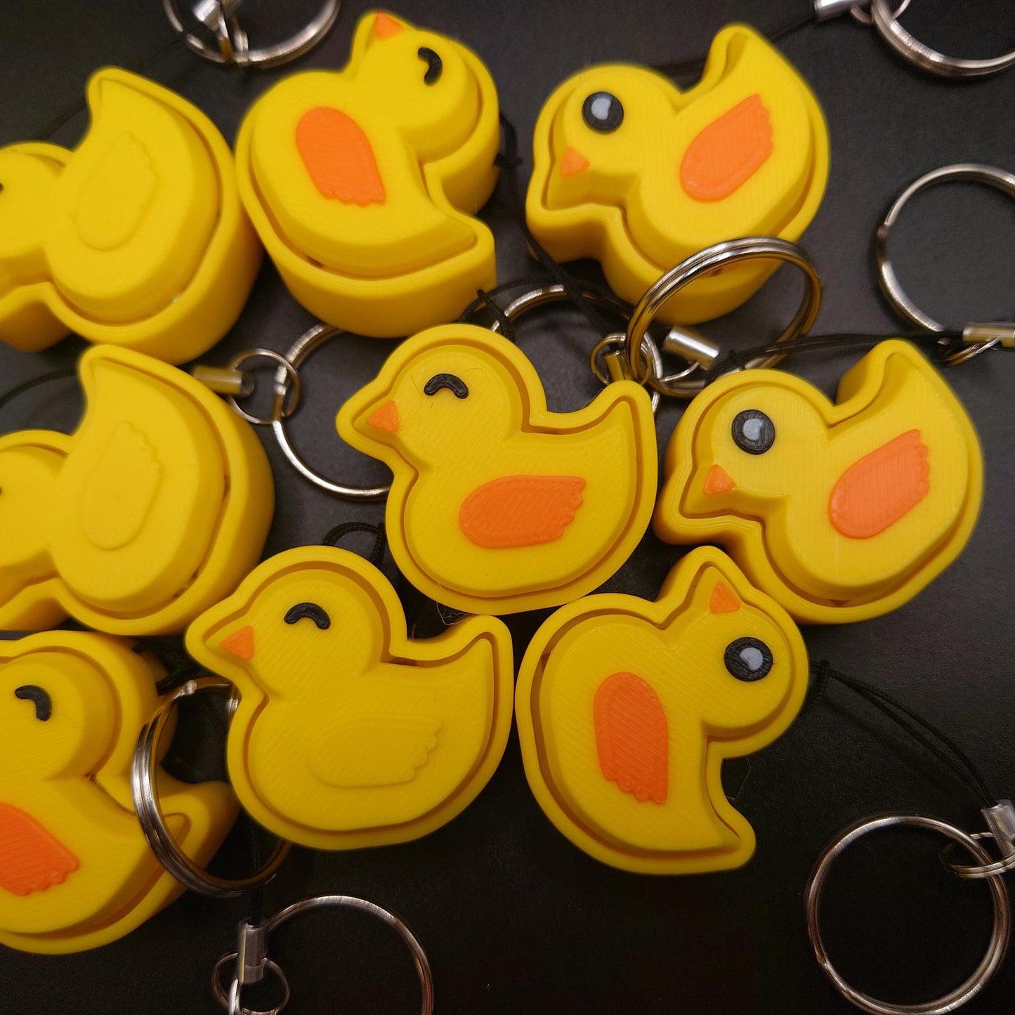 Clicky Duck Fidget Toy Keychain