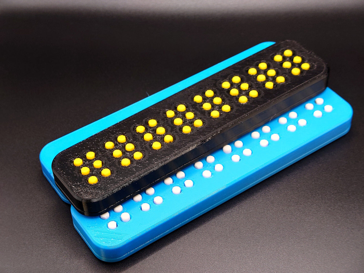 3D Printed Braille Training 8 Cell Learn Braille easily - Sensory Toy