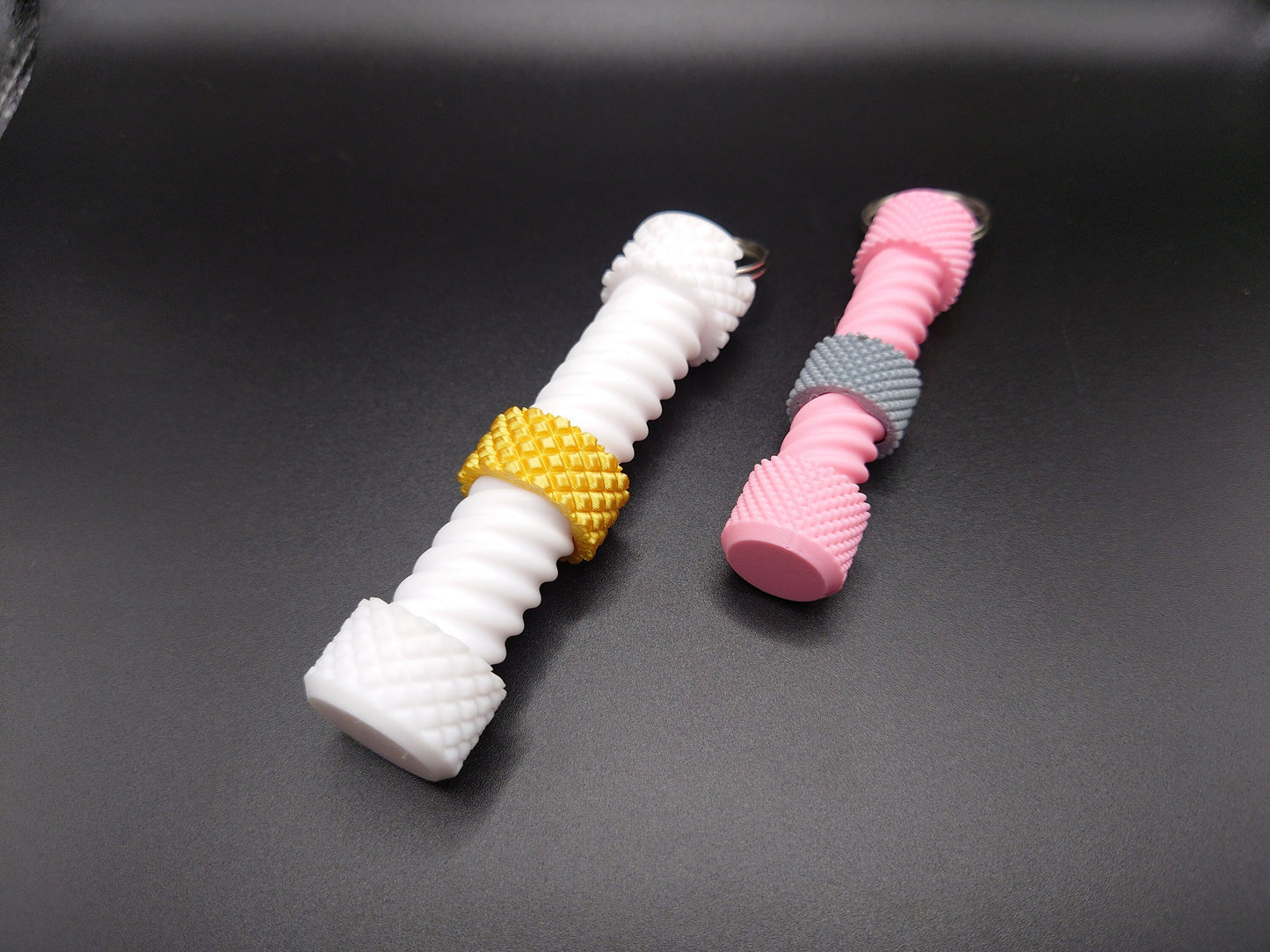 3D Printed Fidget Extended Thick Bolt Keyring