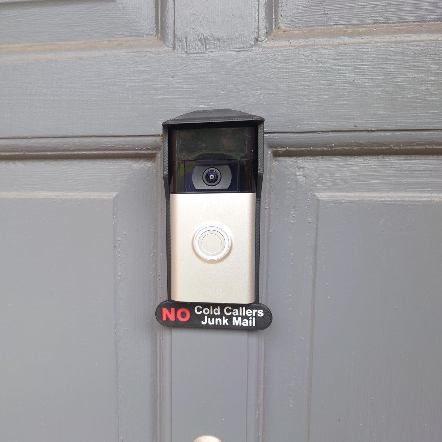 Clip on Rain & Sun Cover For Ring 2nd Generation Doorbell No Cold Callers, No Junk Mail