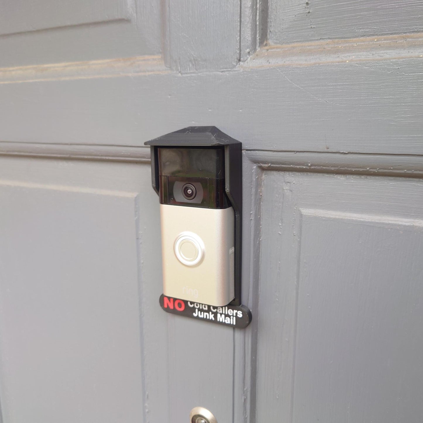 Clip on Rain & Sun Cover For Ring 2nd Generation Doorbell No Cold Callers, No Junk Mail