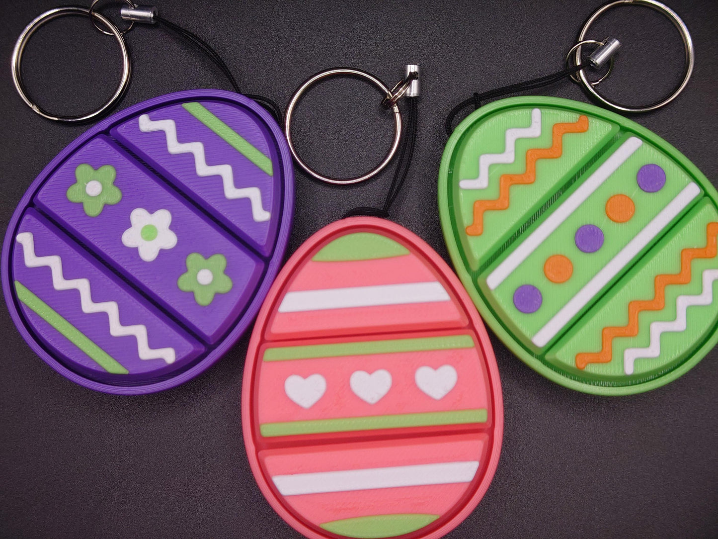 Easter Egg Fidget Clicker Sensory Keyboard Triple Clicky Keyring