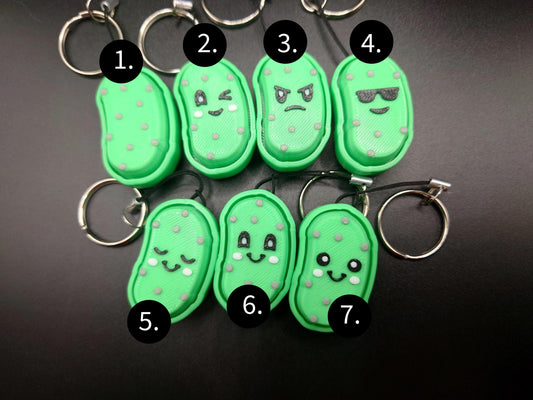 Clicky Pickle fidget toy - 3D Printed Keyboard switch Fidget Keyring