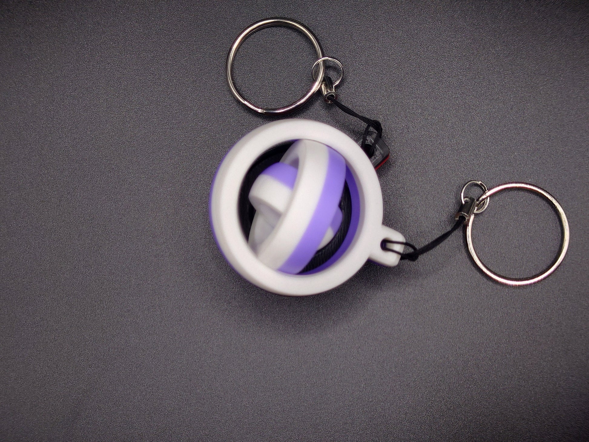Fidget Circle Gyro Keyring - Keep Your Hands Busy!