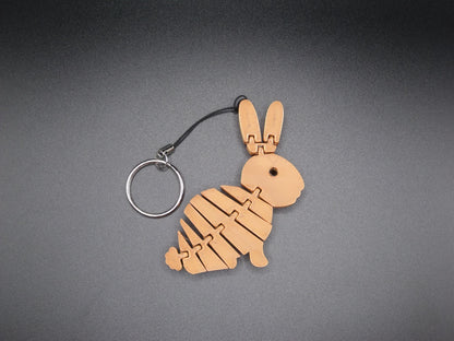 Flexible Rabbit Keyring