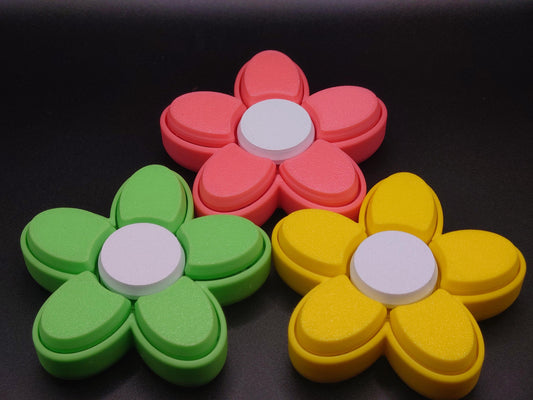 Spring Flower Fidget Spinner And Keyboard Sensory 5 Key Clicker
