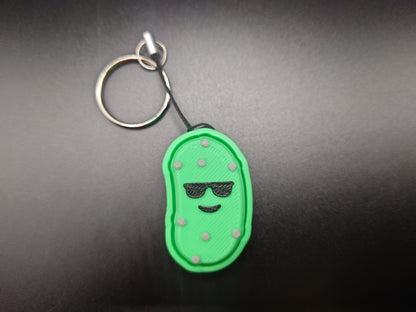 Clicky Pickle fidget toy - 3D Printed Keyboard switch Fidget Keyring Light Green 4.