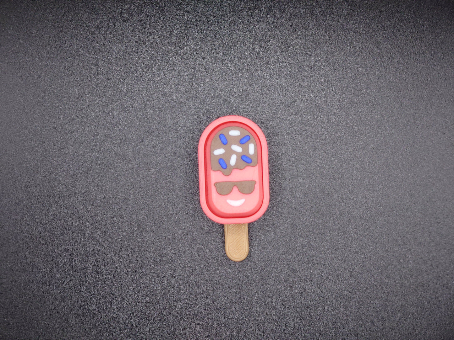 Clicky Ice Cream Popsicle  fidget toy - 3D Printed Keyboard switch Fidget Keyring