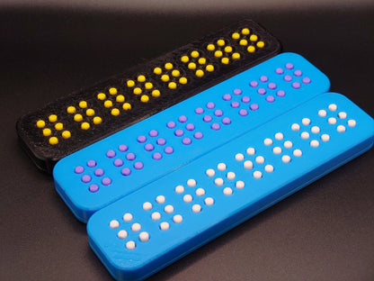 3D Printed Braille Training 8 Cell Learn Braille easily - Sensory Toy