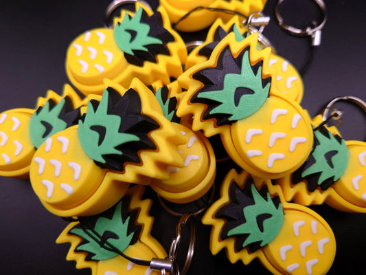 Pineapple Fidget EDC Anxiety Aid Keyring Clicker