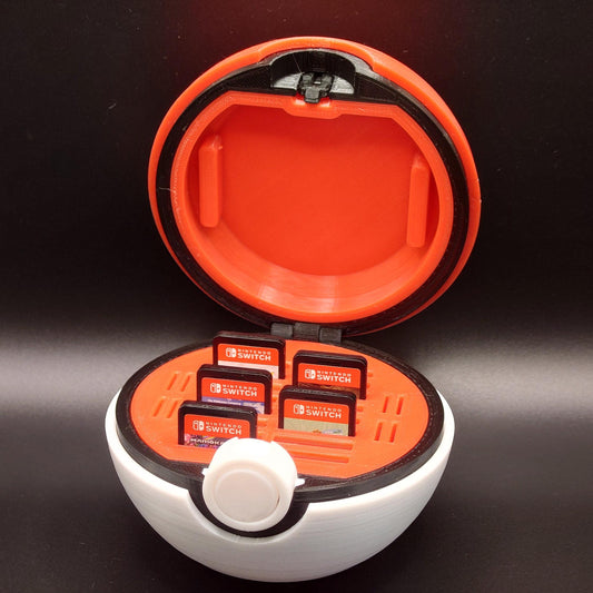 Pokemon Pokeball Nintendo Switch / Switch 2 Game Card & Micro SD Holder