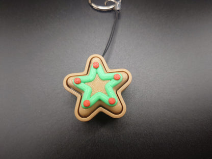Clicky Star Cookie - 3D Printed Keyboard switch Fidget Keyring