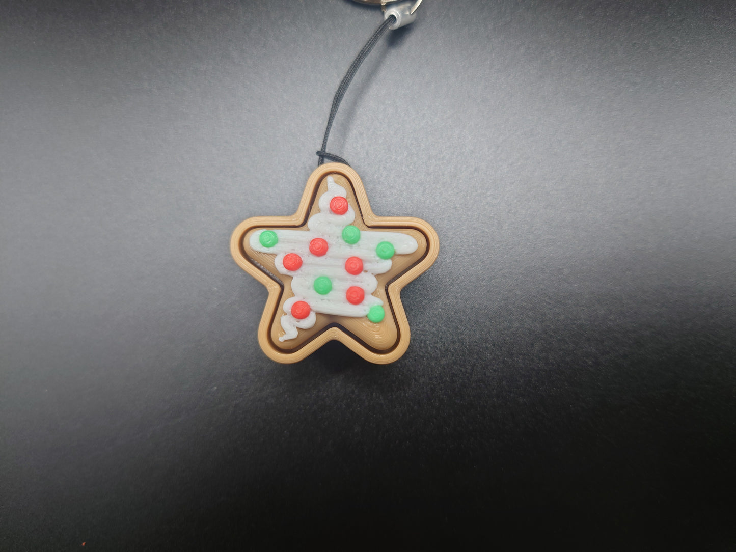 Clicky Star Cookie - 3D Printed Keyboard switch Fidget Keyring