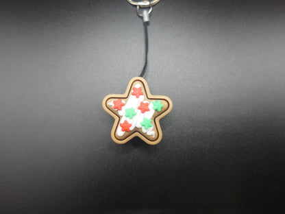Clicky Star Cookie - 3D Printed Keyboard switch Fidget Keyring