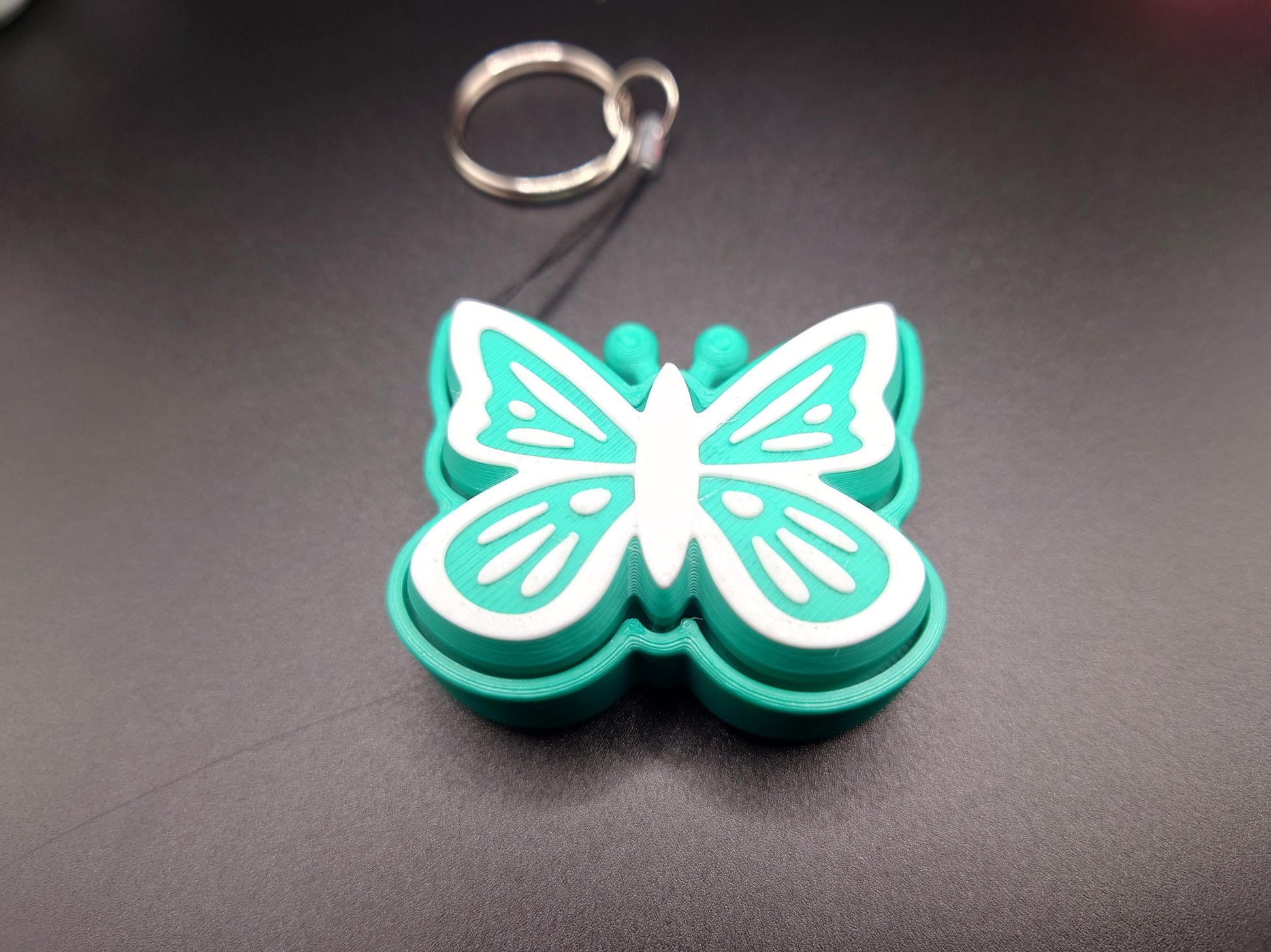 Butterfly Fidget EDC Anxiety Aid Clicky Flutterby Keyring Clicker