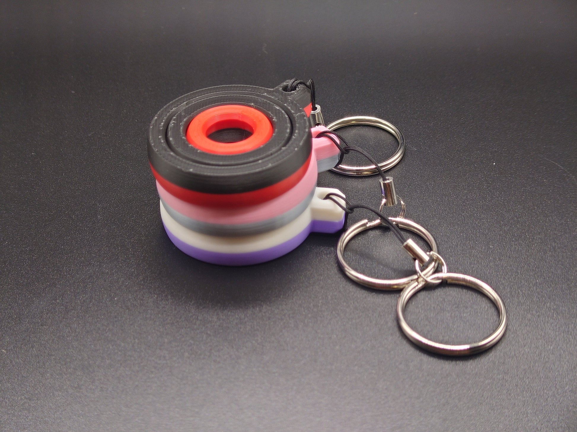 Fidget Circle Gyro Keyring - Keep Your Hands Busy!