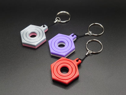 Hexagon Spinner Keychain - Fun Fidget Toy on the Go