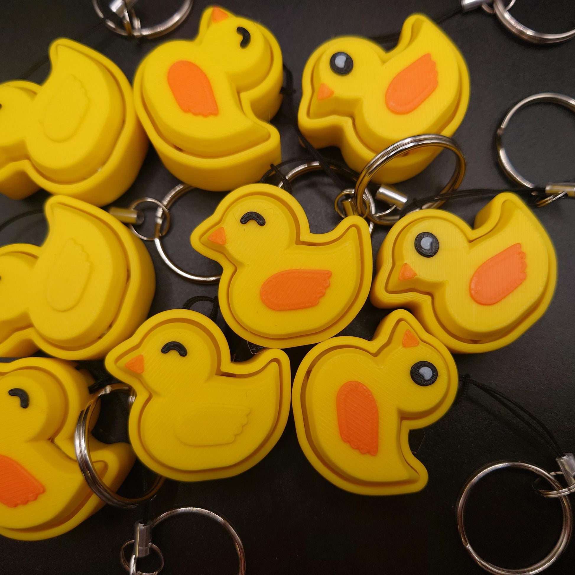 Clicky Duck Fidget Toy Keychain