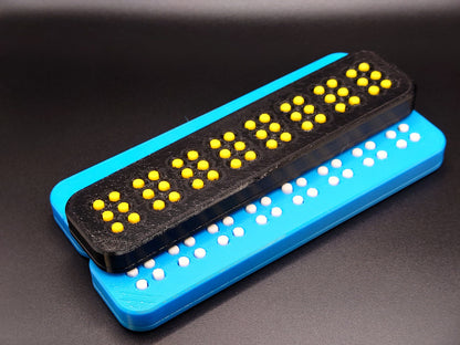 3D Printed Braille Training 8 Cell Learn Braille easily - Sensory Toy