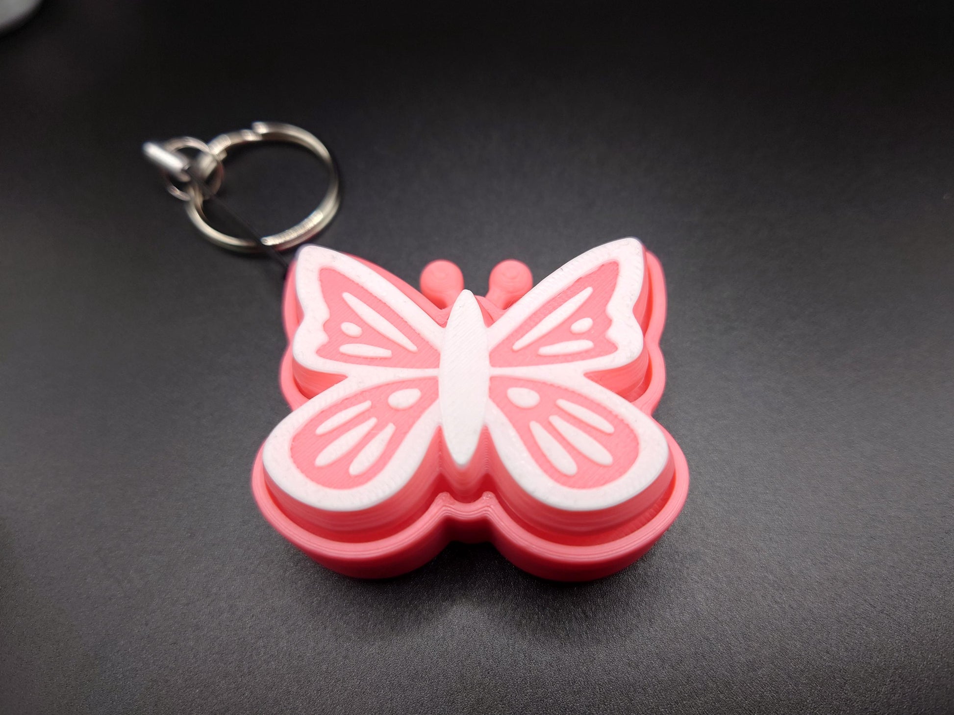 Butterfly Fidget EDC Anxiety Aid Clicky Flutterby Keyring Clicker