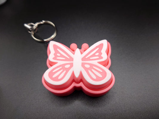Butterfly Fidget EDC Anxiety Aid Clicky Flutterby Keyring Clicker
