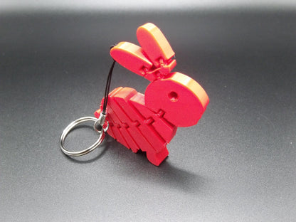 Flexible Rabbit Keyring