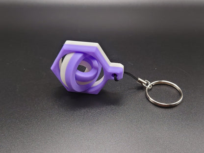 Hexagon Spinner Keychain - Fun Fidget Toy on the Go