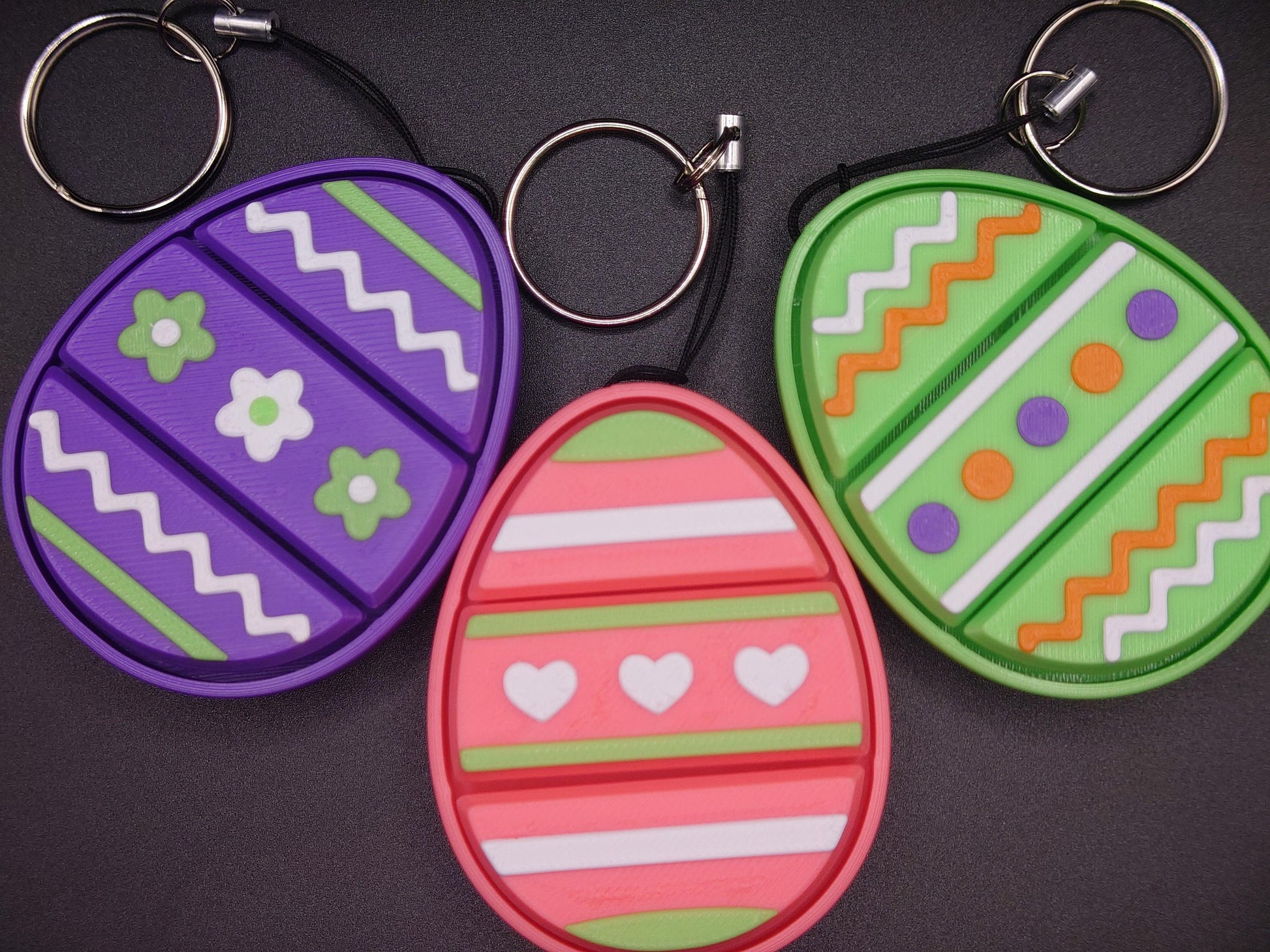 Easter Egg Fidget Clicker Sensory Keyboard Triple Clicky Keyring
